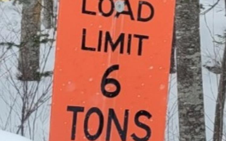 Roads Posted for Load Limits